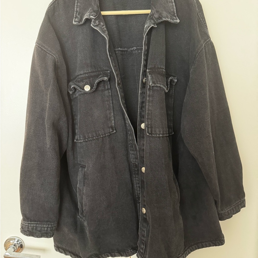 H&M Black Jean Jacket